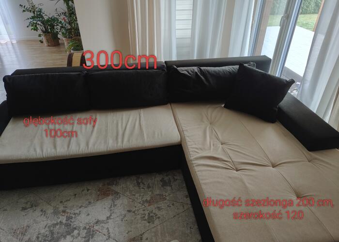 Grajewo ogłoszenia: Sprzedam narożnik. Wymiary na zdjęciu. Cena 600 zl. Materiał...