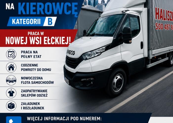 Grajewo ogłoszenia: Poszukujemy kierowców na auto dostawcze do 3.5 tony , codzienne...