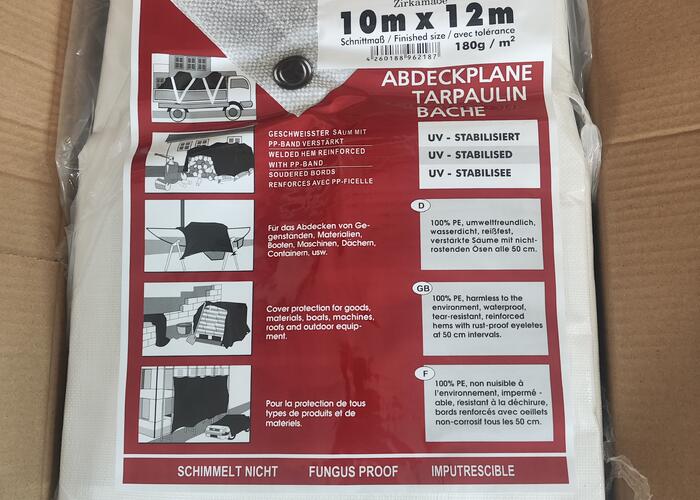 Grajewo ogłoszenia: Witam, sprzedam 2 plandeki o wymiarach 10m x 12m . Jedna jest nowa...