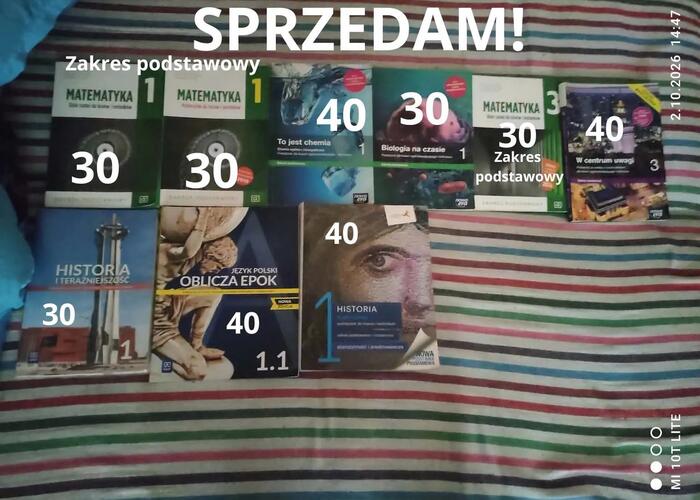 Grajewo ogłoszenia: Sprzedam książki do liceum i technikum. Ceny na zdjęciach nie...