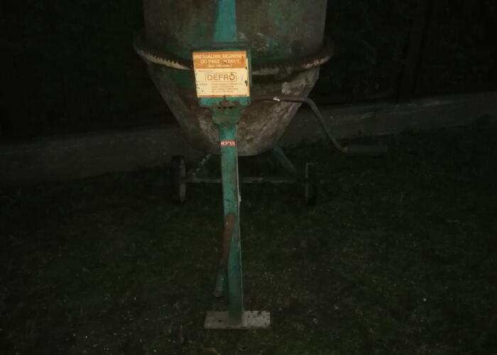 Grajewo ogłoszenia: Sprzedam betoniarke 1-fazowo na230v firmy Defro.